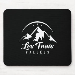 Les Trois Vallées France Ski Resort Skiing Snowboa Mouse Pad