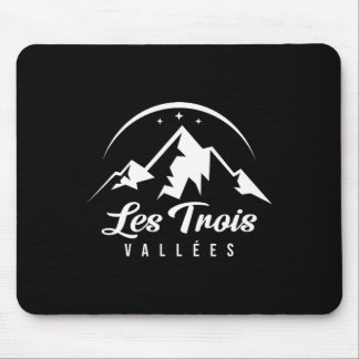 Les Trois Vallées France Ski Resort Skiing Snowboa Mouse Pad