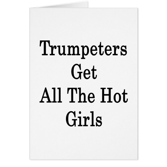 Les trompettistes obtiennent toutes les filles (Devant)