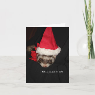 Les vacances me portent carte de Noël