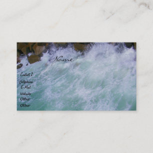 Les vagues et les rochers_ Carte de visite