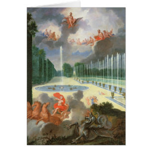 Les vergers de Versailles. Vue de piscine de