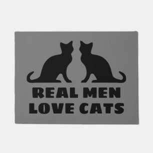 Les vrais hommes adorent les chats et le tapis de 