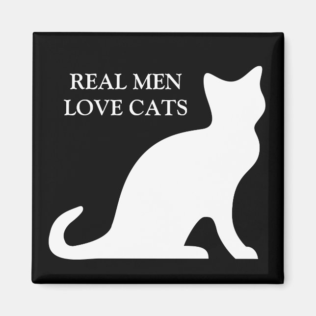 Les vrais hommes aiment les chats aimant (Devant)