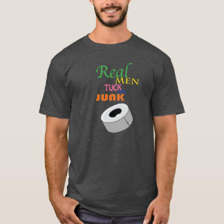 Les vrais hommes remplient leur T-shirt d'ordure !