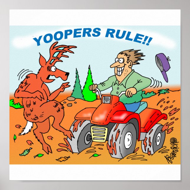 Les Yoopers gouvernent ! Poster sur le sauna (Devant)