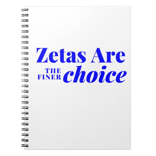 Les Zetas Sont Le Carnet Le Plus Chic (Devant)