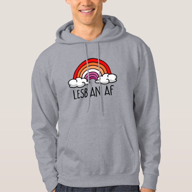 LESBIAN AF HOODIE (Front)