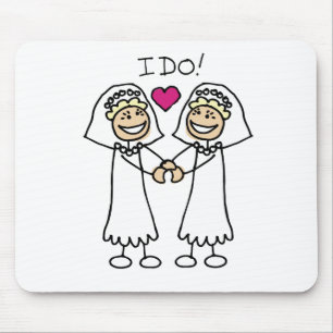 Lesbian Brides Mousepad