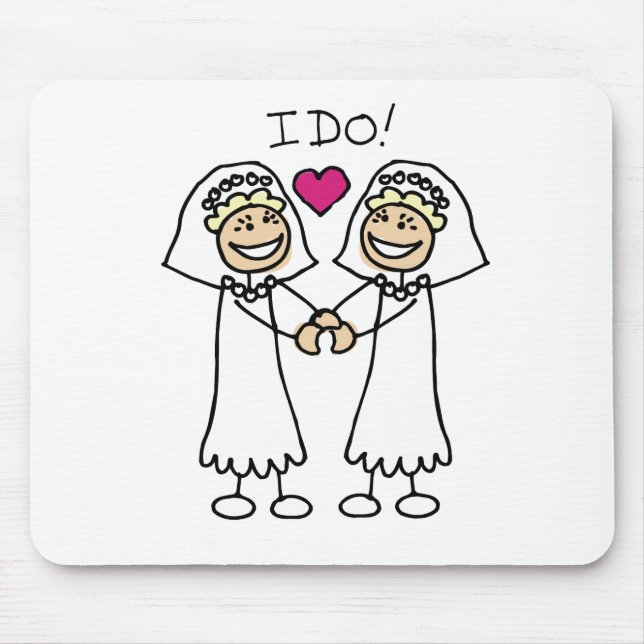 Lesbian Brides Mousepad (Front)