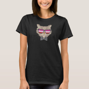 Lesbian Cat Mom Dad Lgbtq Gay Pride Couple T-Shirt
