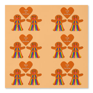 Lesbian Christmas Gingerbread Ladies Couple Wallpaper