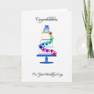 lesbian congratulations Greeting Card with wedding