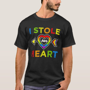 Lesbian Couple And He Stole My Heart Pride Month C T-Shirt