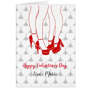 Lesbian couple kissing on Valentine’s Day