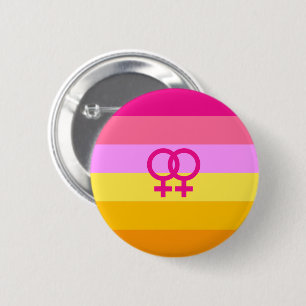 Lesbian Dawn Pride WLW 2 Inch Round Button