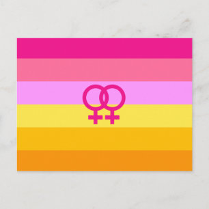 Lesbian Dawn Pride WLW Postcard