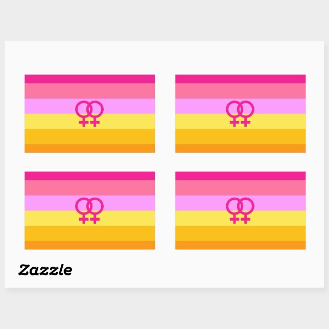 Lesbian Dawn Pride WLW Sticker (Sheet)