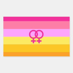 Lesbian Dawn Pride WLW Sticker