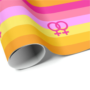 Lesbian Dawn Pride WLW Wrapping Paper