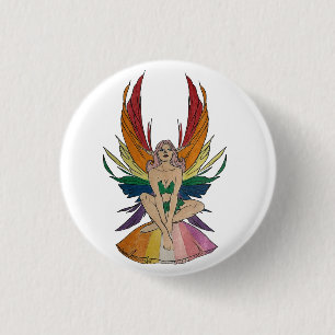 Lesbian Faerie 1 Inch Round Button