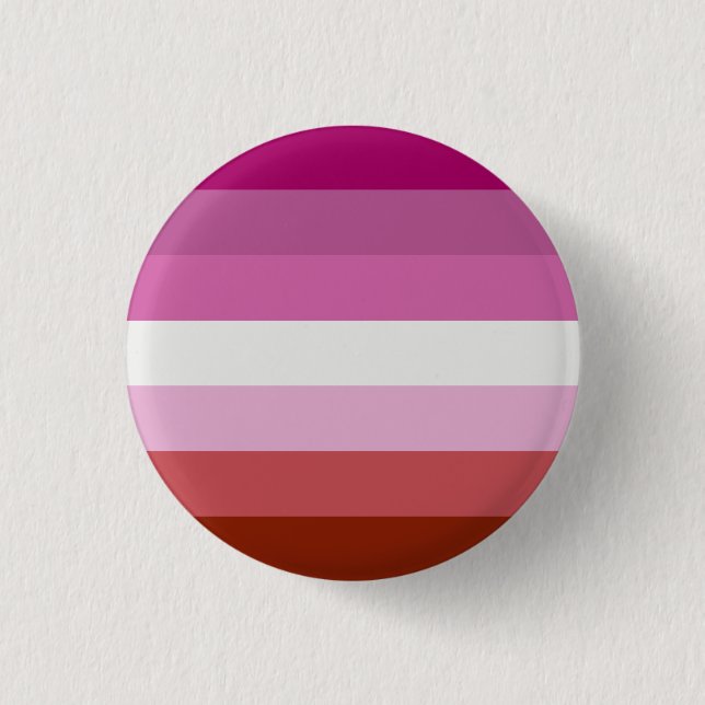 Lesbian Flag 1 Inch Round Button (Front)