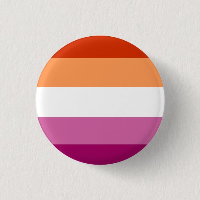 Lesbian Flag 1 Inch Round Button (Front)