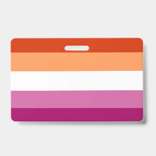 Lesbian flag badge