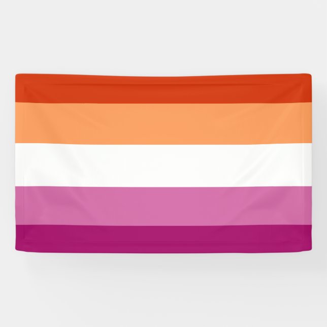 Lesbian Flag Banner (Horizontal)