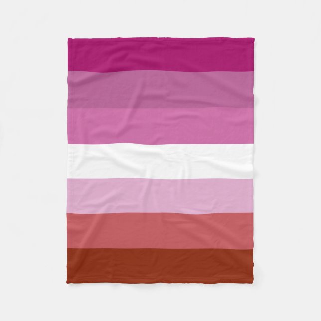 Lesbian flag fleece blanket (Front)