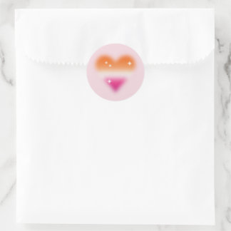 Lesbian Flag Heart Sticker