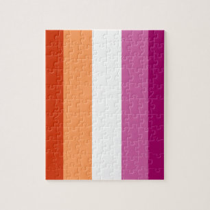 Lesbian Flag Jigsaw Puzzle