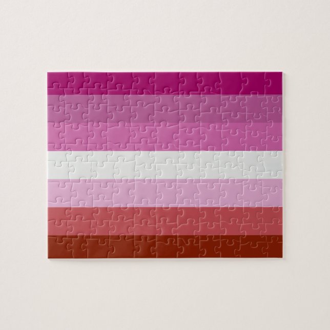 Lesbian Flag Jigsaw Puzzle (Horizontal)