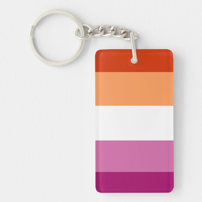 Lesbian Flag Keychain (Front)