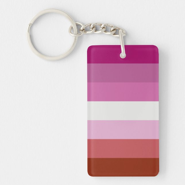 Lesbian Flag Keychain (Front)