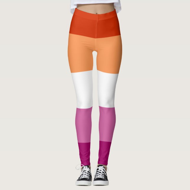 Lesbian Flag Leggings (Front)