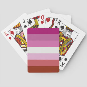 Lesbian Flag Playing Cards