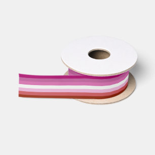 Lesbian Flag Satin Ribbon