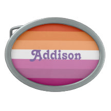 Lesbian flag with personalized name gift