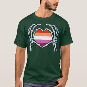 Lesbian Gay Skeleton seual Identity Nonbinary L T-Shirt