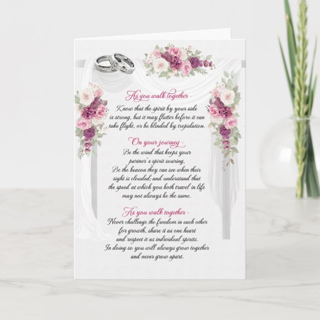 Lesbian Gay Wedding Congratulations Card (Front)