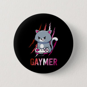 Lesbian Gaymer Geek Pride Lgbt Video Game Lovers G 2 Inch Round Button
