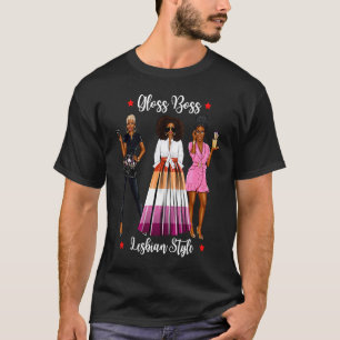 Lesbian Hairdressing Beauty Black Gay Women Gay F T-Shirt