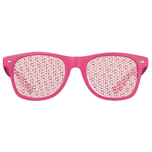 Lesbian Heart Pattern Retro Sunglasses
