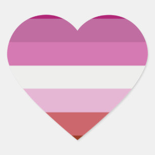 Lesbian Heart Sticker