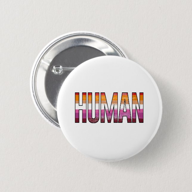 Lesbian Human 2 Inch Round Button (Front & Back)
