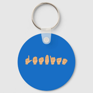 LESBIAN in American Sign Language Keychain