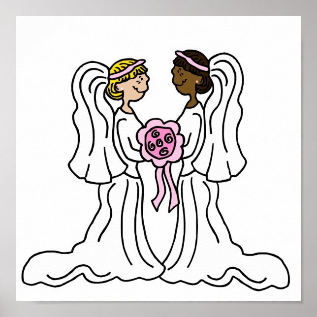 Lesbian Interracial Couple Poster (Front)