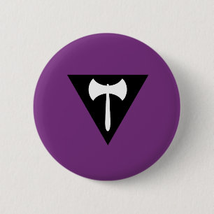 Lesbian Labrys Pride Flag 2 Inch Round Button