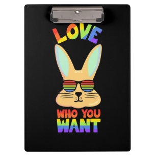 Lesbian LGBT Rabbit Clipboard